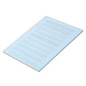Notenpapier – Druckbare Notenblätter Notizblock (angewinkelt)