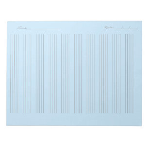 Notenpapier – Druckbare Notenblätter Notizblock
