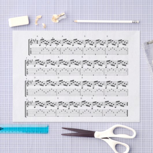 Notenpapier Seidenpapier (Handwerk)