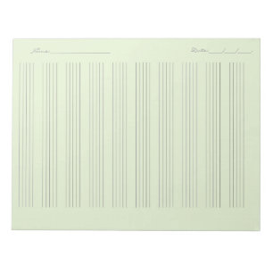 Notenpapier zum Ausdrucken Notizblock