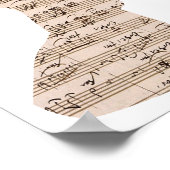 Notenposter Poster (Ecke)