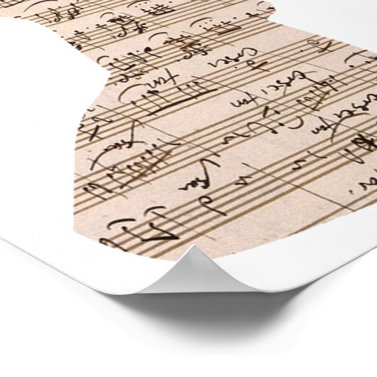 Notenposter Poster (Ecke)