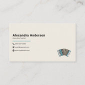 Notenpresse - Lehrer für Akkordeon Visitenkarte (Rückseite)