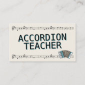 Notenpresse - Lehrer für Akkordeon Visitenkarte (Vorderseite)