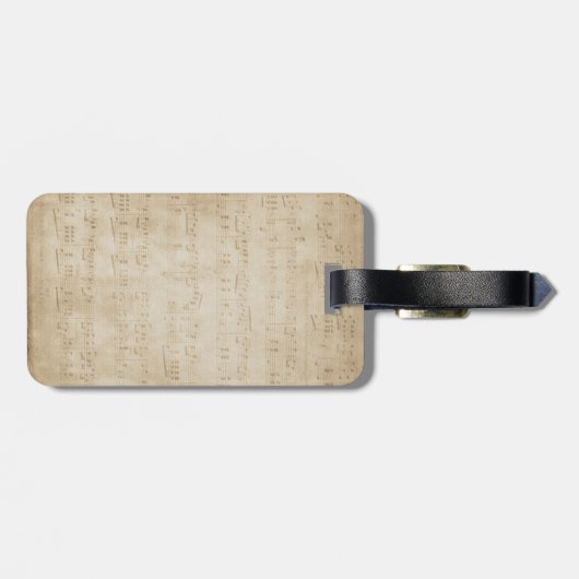 Notenschlüssel Gepäckanhänger (Rückseite horizontal)