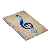 Notenschlüssel Notizblock (Rechte Seite)