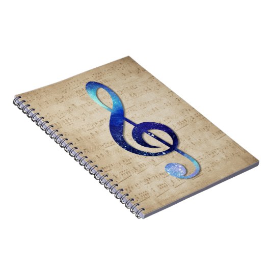 Notenschlüssel Notizblock (Rechte Seite)