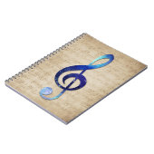 Notenschlüssel Notizblock (Linke Seite)