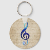 Notenschlüssel Schlüsselanhänger (Vorderseite)