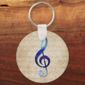 Notenschlüssel Schlüsselanhänger (Vorderseite)