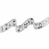 Notenschrift Aufkleber (Vorderseite)