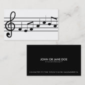 Notenschrift Visitenkarte (Vorne/Hinten)