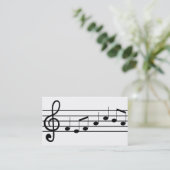 Notenschrift Visitenkarte (Stehend Vorderseite)