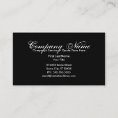 Notenschrift Visitenkarte (Rückseite)