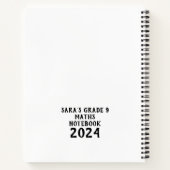 Notenschule oder SpiralNotebook Notizblock (Rückseite)
