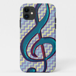 Notensymbol auf Zickzack Case-Mate iPhone Hülle