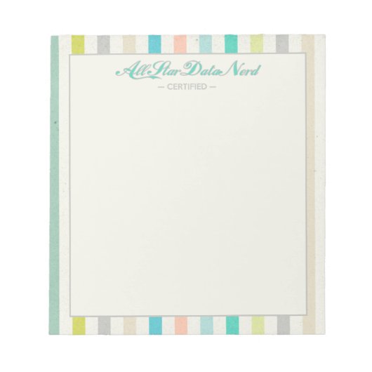 Notepad - All Star Data Nerd v. 2 Notizblock (Vorderseite)