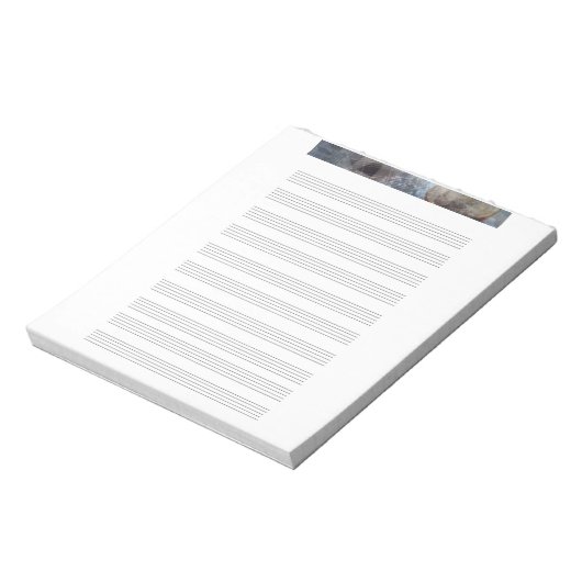 Notepad Ancient Greece Music Staff Notizblock (Rotiert)