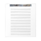 Notepad Ancient Greece Music Staff Notizblock (Vorderseite)