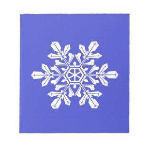 Notepad Blauer Schneefall Notizblock