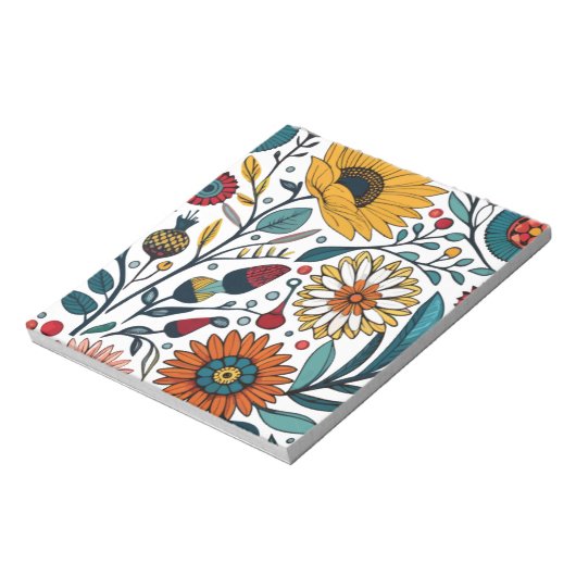 Notepad: Dazzling Daisy Delight: Eine florale Mode Notizblock (Rotiert)