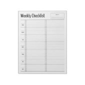 Notepad der Minimalistischen wöchentlichen Checkli Notizblock (Rotiert)