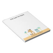 Notepad der Sitzenden Notizblock (angewinkelt)