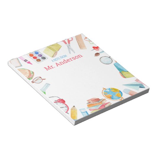 Notepad des benutzerdefinierten Personalisierten L Notizblock (angewinkelt)