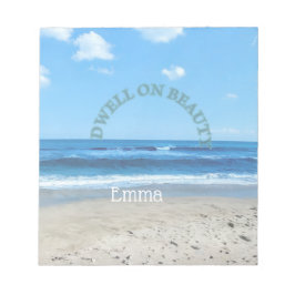 Notepad Earth day dwell on beauty Notizblock