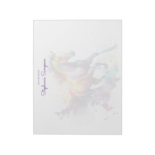 Notepad für benutzerdefinierte Pferdefreunde Notizblock (Rotiert)