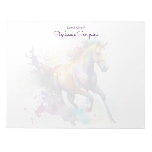 Notepad für benutzerdefinierte Pferdefreunde Notizblock (Vorderseite)