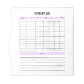 Notepad für das Protokollprogramm für kleine Unter Notizblock (Vorderseite)