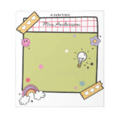 Notepad für den benutzerdefinierten Spaß Lehrer Notizblock (Vorderseite)