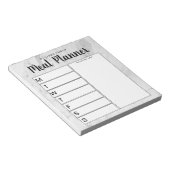 Notepad für die wöchentliche Familienmahlzeit Notizblock (angewinkelt)