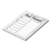 Notepad für die wöchentliche Familienmahlzeit Notizblock (Rotiert)