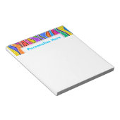 NOTEPAD FÜR EINSTELLbare RAINBOW-STRIPEN Notizblock (angewinkelt)