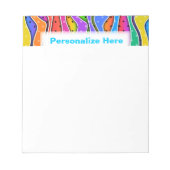 NOTEPAD FÜR EINSTELLbare RAINBOW-STRIPEN Notizblock (Vorderseite)