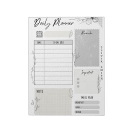 Notepad für individuell anpassbare Planer - Zeitpl Notizblock