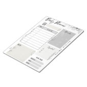 Notepad für individuell anpassbare Planer - Zeitpl Notizblock (angewinkelt)
