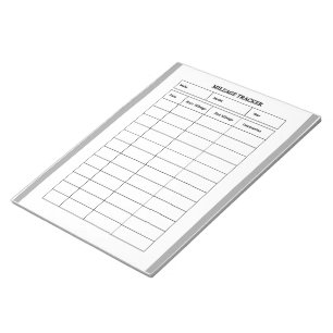 Notepad für Minimalistische Meilengutschriften Notizblock
