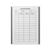 Notepad für Minimalistische Meilengutschriften Notizblock (Rotiert)