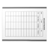 Notepad für Minimalistische Meilengutschriften Notizblock (Vorderseite)