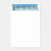 Notepad für Paddelreiter! Post-it Klebezettel (Vorderseite)