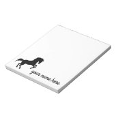 Notepad für personalisierte Pferdestation Notizblock (Rotiert)