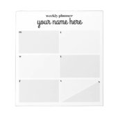 Notepad für personalisierten Wochenplaner Notizblock (Vorderseite)