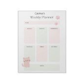 Notepad für personalisierten Wochenplaner Notizblock (Rotiert)