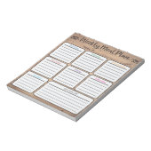 Notepad für wöchentliche Mahlzeiten Notizblock (Rotiert)