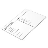 Notepad - Genealogische Forschung Notizblock (angewinkelt)