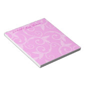 Notepad - Girly Swirl Notizblock (angewinkelt)