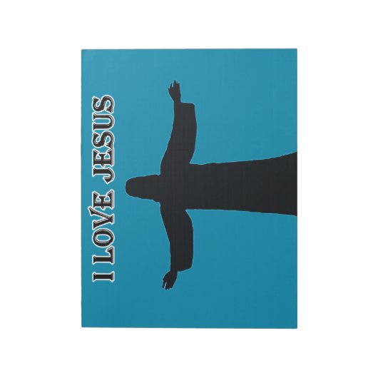 Notepad  i love jesus notizblock (Rotiert)